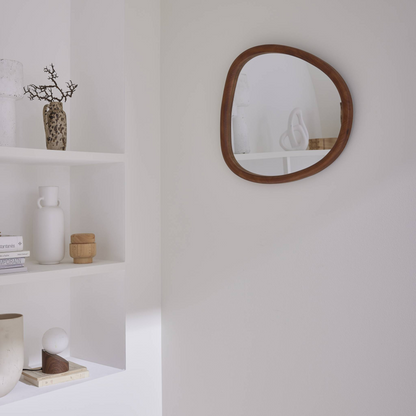 Miroir Organique Japandi en Sapin 55 cm - Charlie