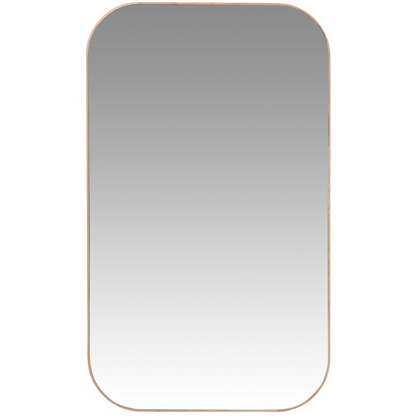 Miroir Rectangulaire Japandi arrondi bois de chêne beige 60x100 – ADANA