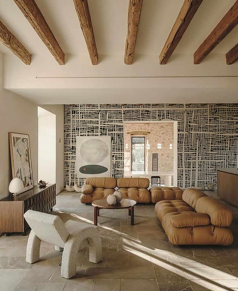 Papier Peint Japandi géométrique 300x750 cm 15 lés – Ka
