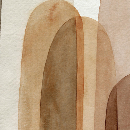 Papier Peint Japandi graphique arches terracotta 260x270 cm – Nom du Produit