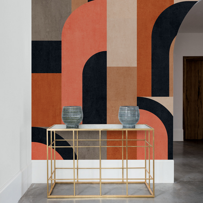 Papier Peint Japandi Graphique Block Color 159x280 cm