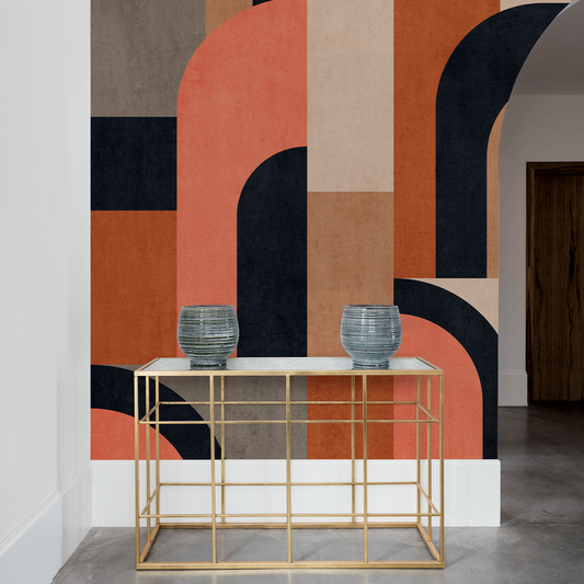 Papier Peint Japandi Graphique Block Color 159x280 cm