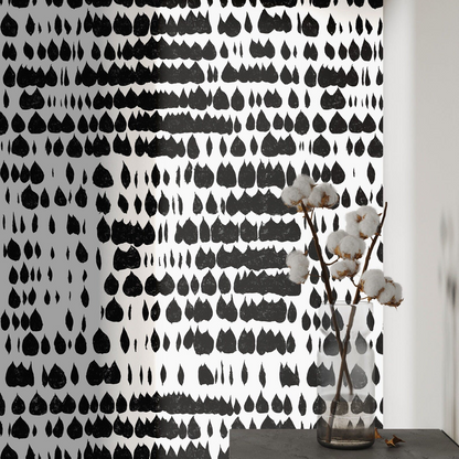 Papier Peint Blanc Gris Japandi Véritable 200x280cm – Moderne