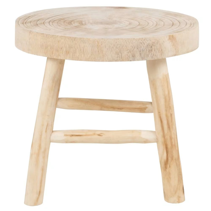 Tabouret Japandi en paulownia et peuplier – Brutus