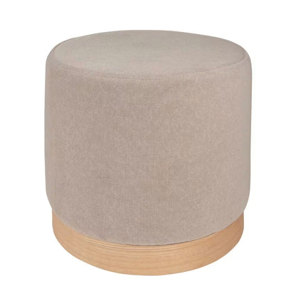 Pouf Japandi rond gris – Sedona