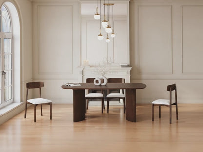 Table Acacia Japandi Naturel Foncé - Tamenia