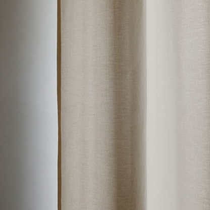 Rideau Japandi en coton écru à œillets – Cleofil