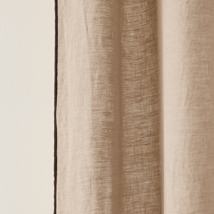 ```
Rideau Japandi en lin lavé légèrement froissé beige – Carlina
```