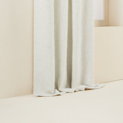 Rideau en Bouclette Japandi aspect laineux écru – Leonard