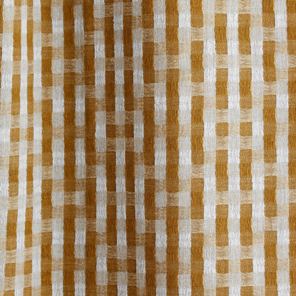 Rideau Japandi en Jacquard bicolore à carreaux Bleu – Castin