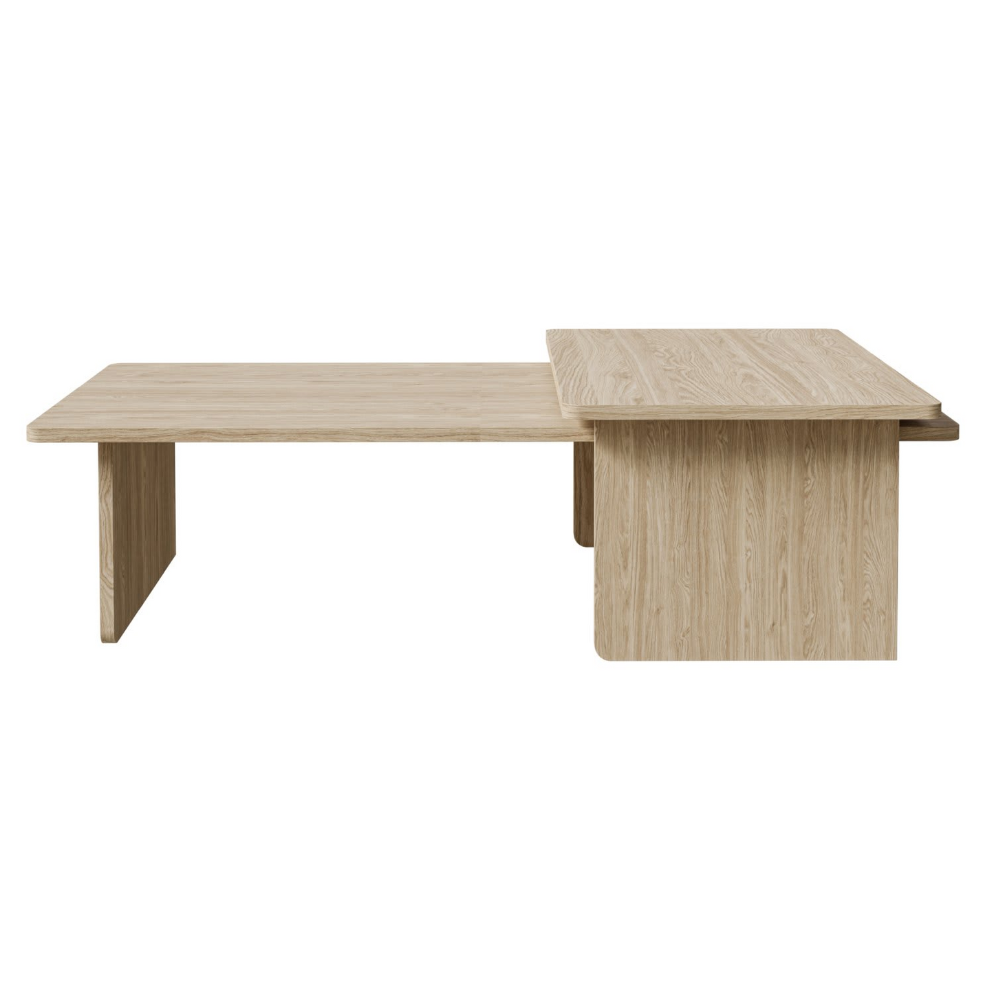 Table Basse Japandi rectangulaire bois clair 140x90 cm – Usalo