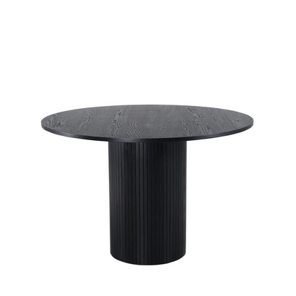Table à Manger Japandi ronde 4 personnes en bois blanchi – Bianca
