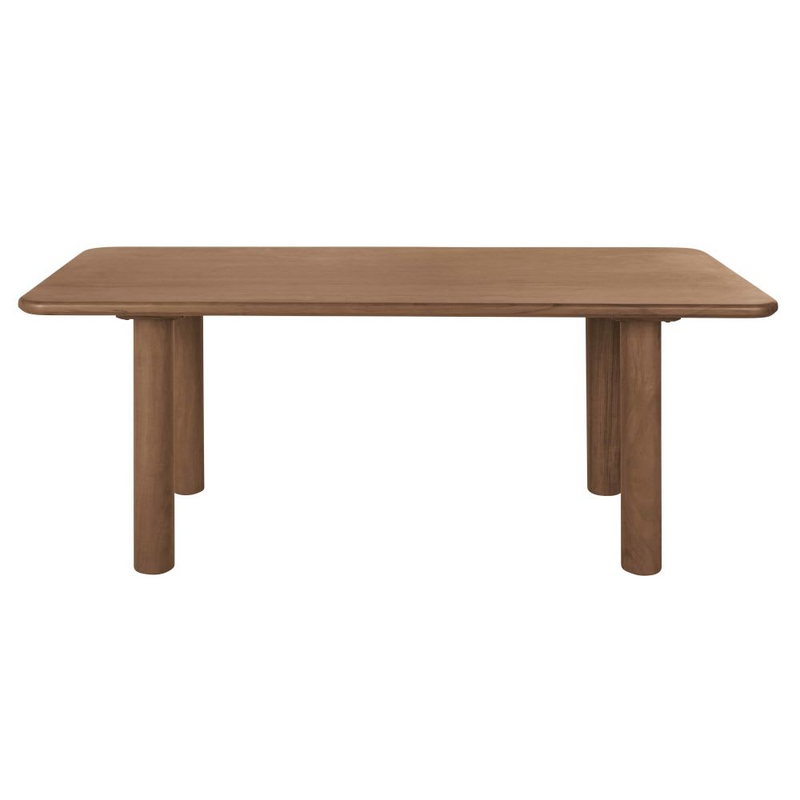 Table à Manger Japandi bois d'acacia massif marron 6 personnes L200 – Sacramento