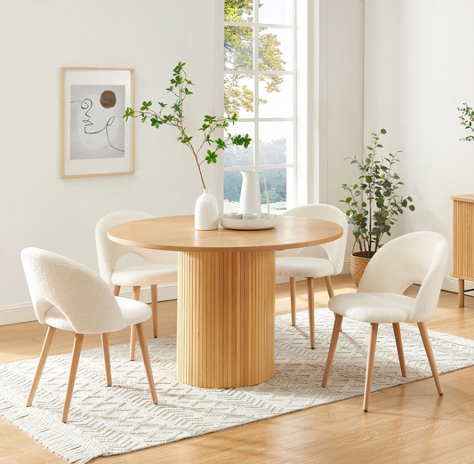 Table à Manger Japandi en frêne 120cm - Ernest