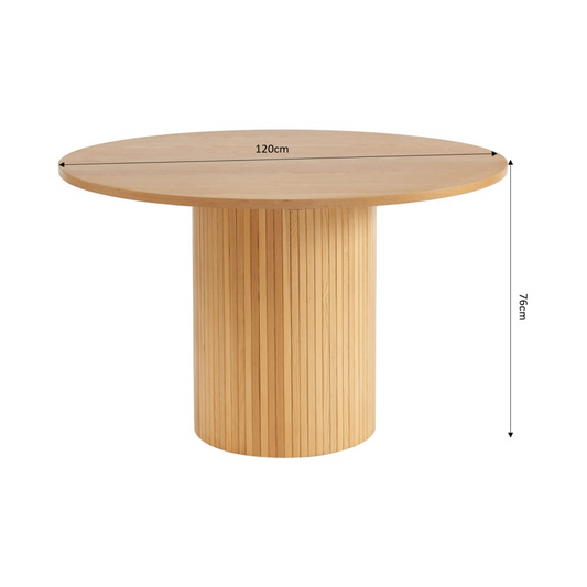 Table à Manger Japandi en frêne 120cm - Ernest