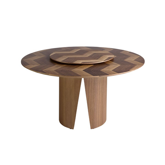 Table à Manger Ronde Japandi noyer – Sakura