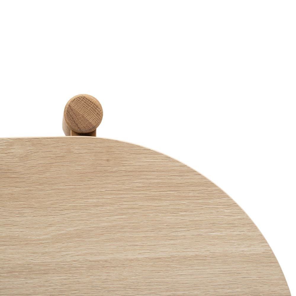 Table Basse Japandi bois et cannage ovale bois clair – Ellos