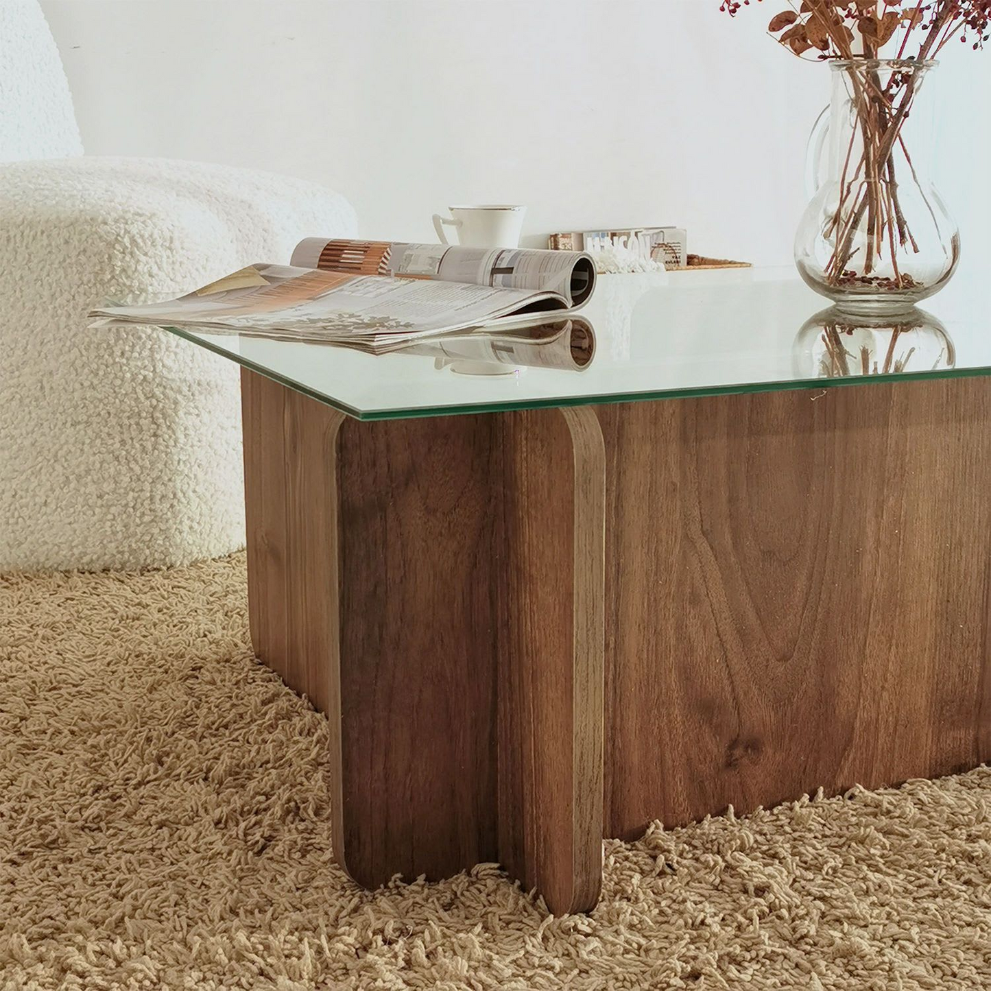 Table Basse Japandi rectangulaire en panneaux de particules – Escape