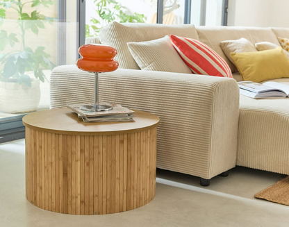 Table Basse Japandi ronde bois contemporaine 60 cm – Kofu