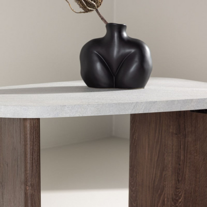 Table d'Appoint Japandi bois design marron – Gonvy