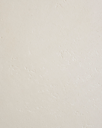 Table de Salle à Manger Ovale Japandi en Microciment Blanc Cassé 180x75cm – Tokyo