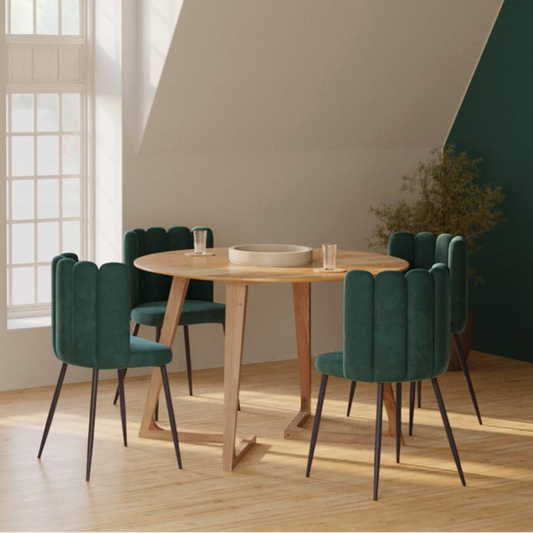 Table Ronde Japandi en Bois d'Acacia D115 cm – Iguana