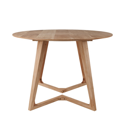 Table Ronde Japandi en Bois d'Acacia D115 cm – Iguana
