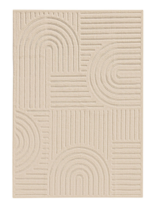 Tapis crème Japandi 160x230 – Leo