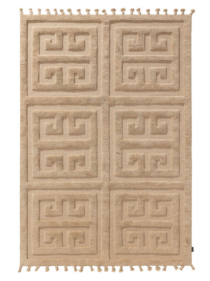 Tapis de laine Japandi beige 160x230 – Minos