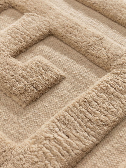 Tapis de laine Japandi beige 160x230 – Minos