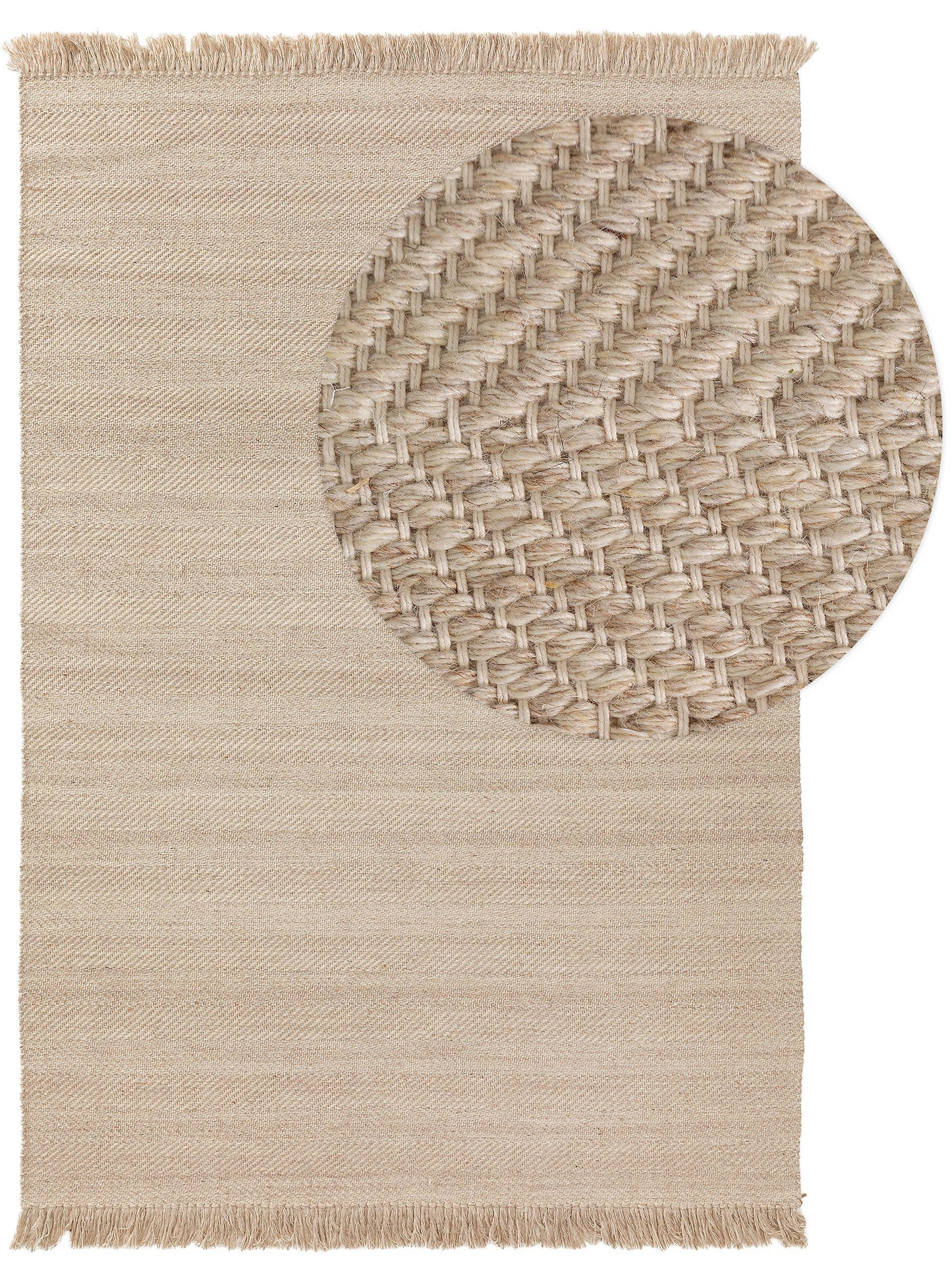 Tapis de Laine Japandi crème 200x300 – Lars