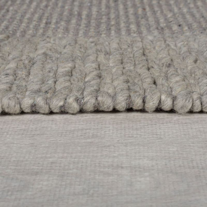 Tapis en Laine Gris Japandi 120 x 170 – Plait
