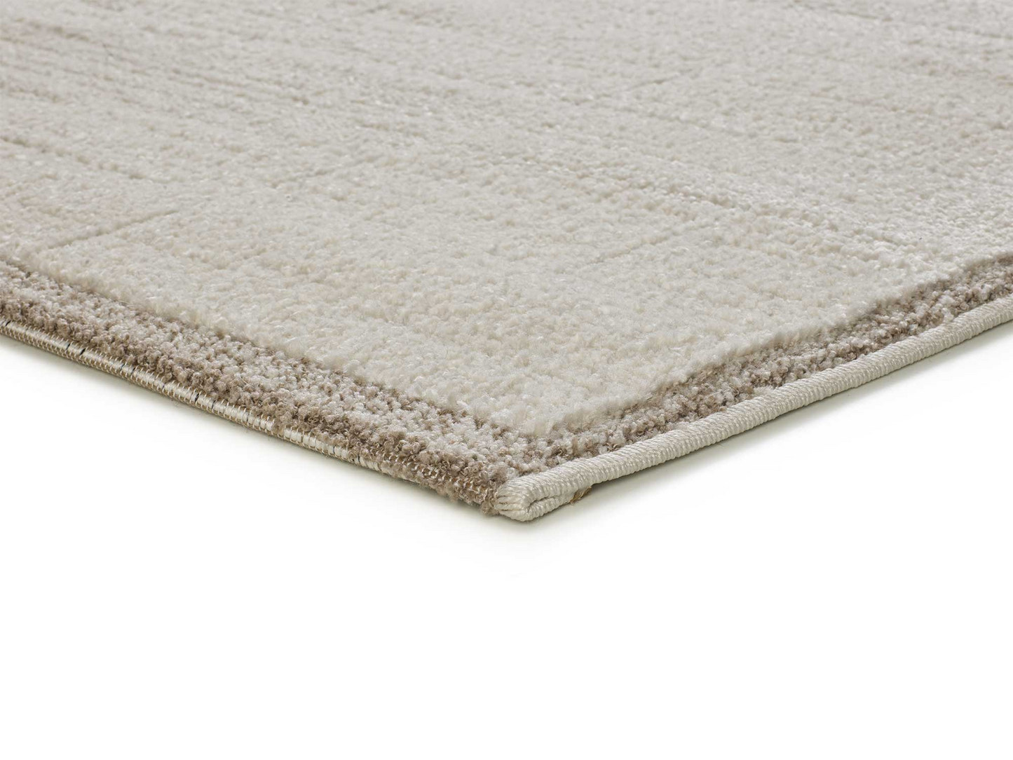 Tapis Géométrique Japandi en relief crème 120x170 cm – Candela