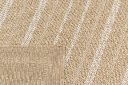 Tapis Intérieur Extérieur Japandi effet jute motif rectangulaire blanc 120x170 - NATURE