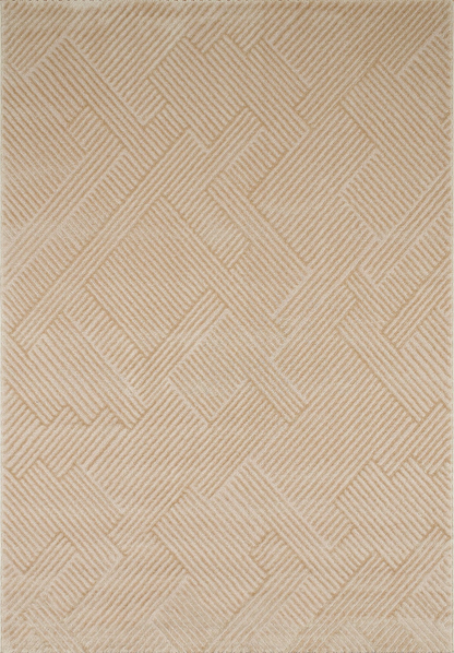 Tapis Geométrique Beige Japandi 200x290 – BIANCA