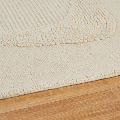 Tapis Ovale Écru Japandi – Evald