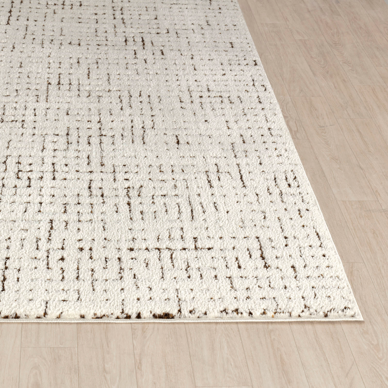 Tapis Japandi moderne scandinave ivoire/terracotta 200x275 – Amandine