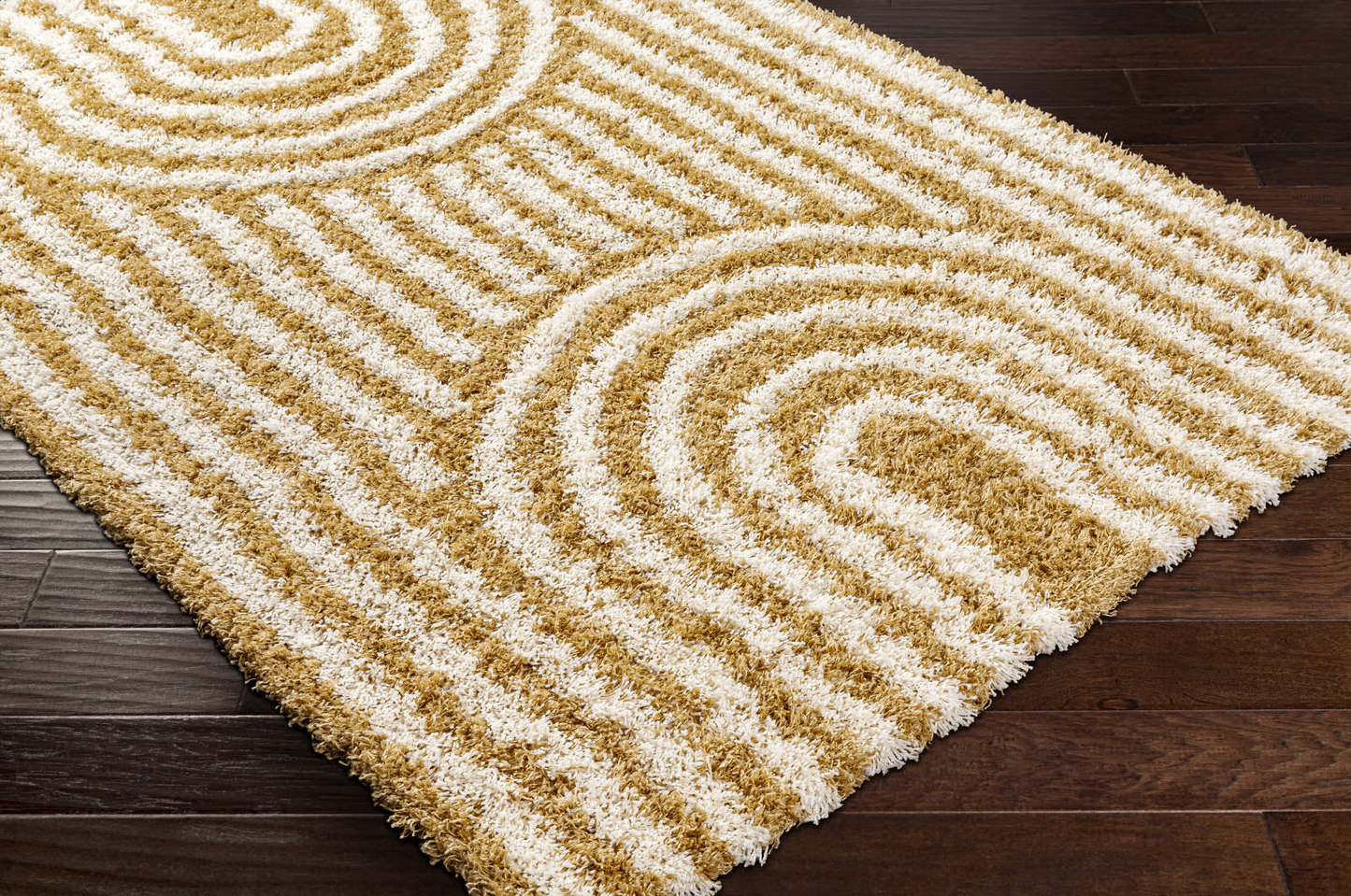 Tapis Shaggy Japandi scandinave blanc/beige 160x220 – Christina