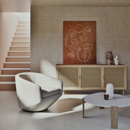 Vase en grès Japandi H25 – Ikaria