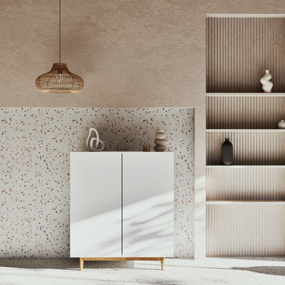 Vase en grès Japandi H25 – Ikaria