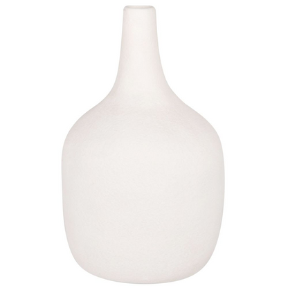 Vase en porcelaine Japandi H23 – Blanc