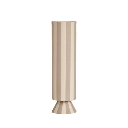 Vase en Grès Japandi gris Ø8,5xH31cm – Toppu